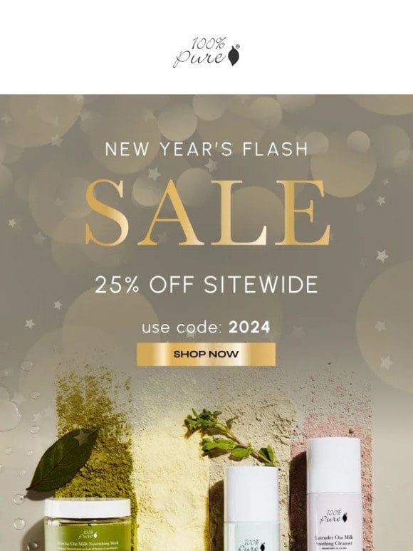 ⏰ Act Fast! New Year’s Day Flash Sale! 25% Off Sitewide!
