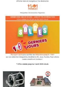 ⏱️ Soldes – dernier week-end