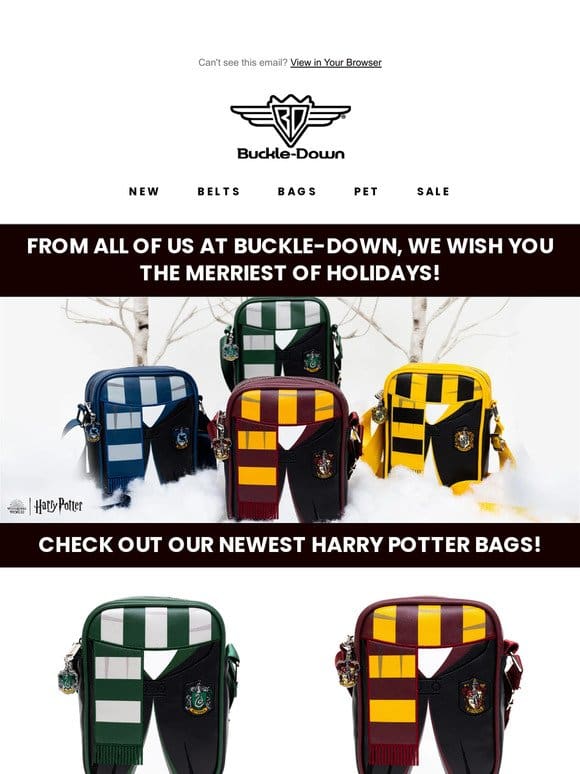 ☃️HAPPY HOLIDAYS❄️ NEW HARRY POTTER BAGS RELEASED!