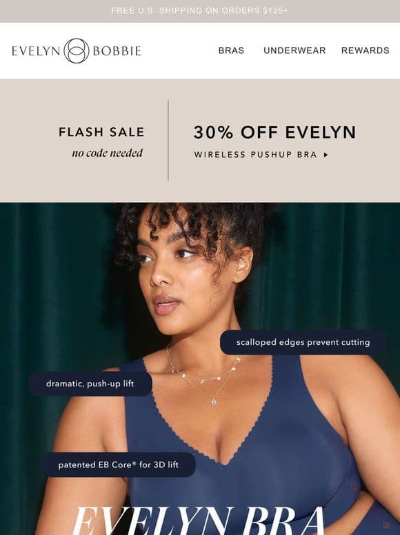 ⚡ Flash Sale: 30% OFF Evelyn