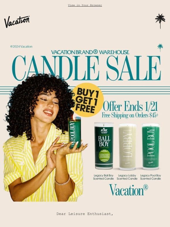 ⚡Candle Sale: Buy 1， Get 1 FREE! ⚡