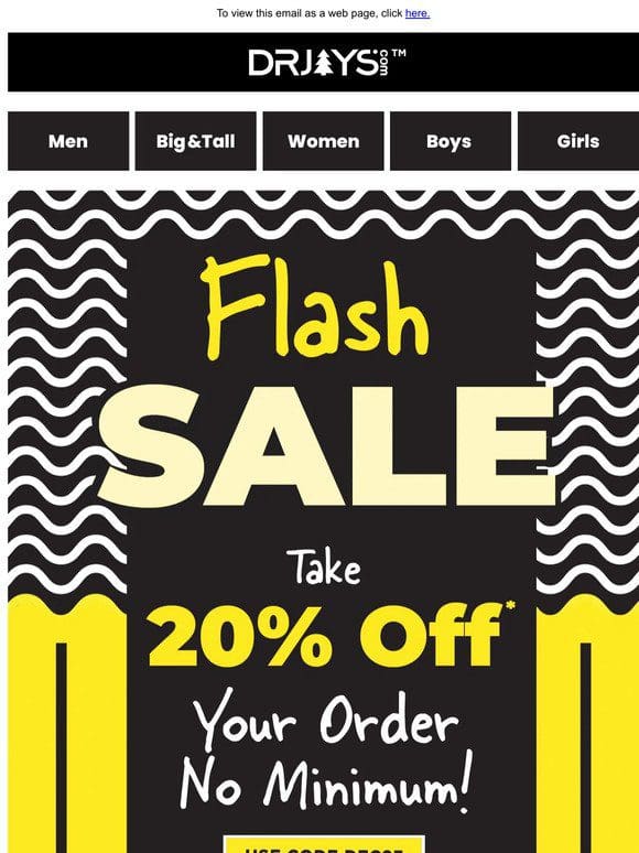 ⚡FLASH SALE: Take 20% Off ⚡