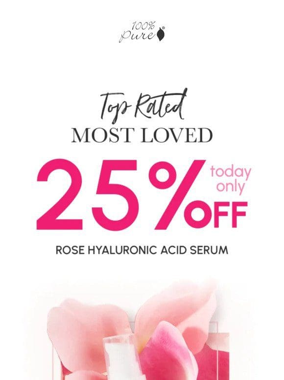 ✨ Transform Your Skin With 25% Off Our Rose Serum Now!