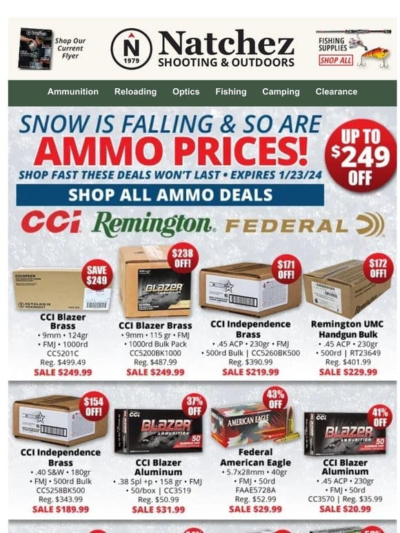 ❄️ Snow Is Falling & So Are Ammo Prices! ❄️