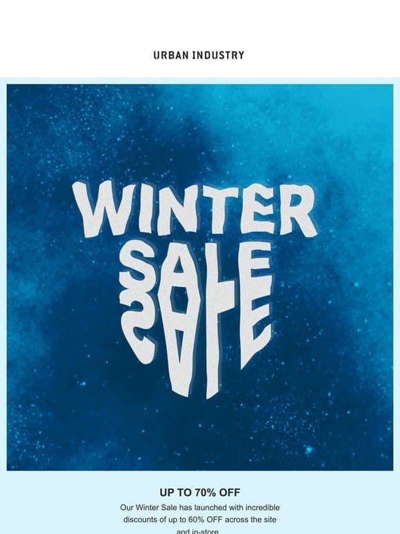 ❄️ THE WINTER SALE HAS LAUNCHED ❄️