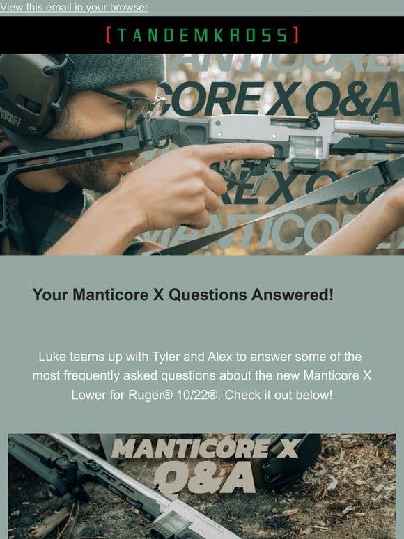 ❓Answering Your Manticore X Questions