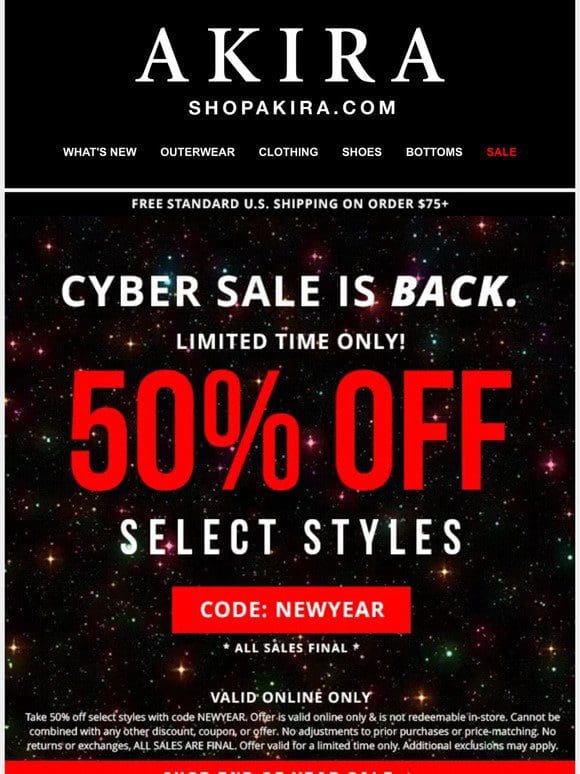 ❗❗CYBER SALE IS BACK❗❗