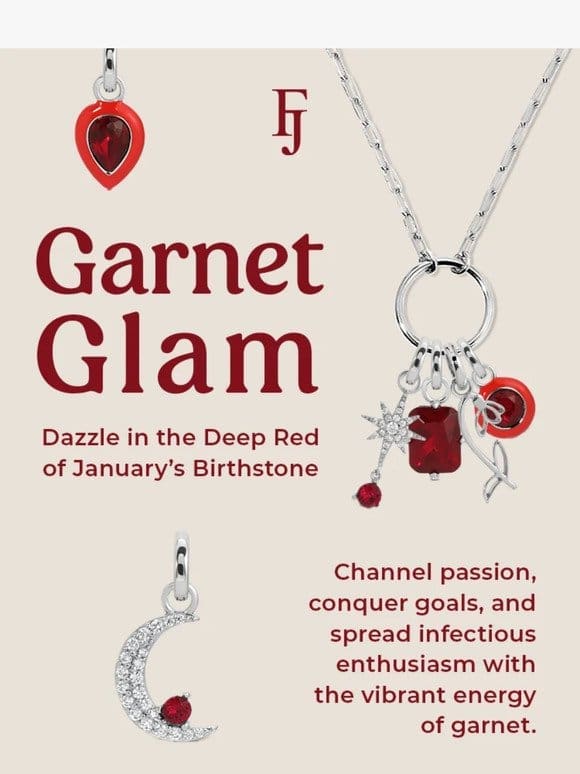 ❤️ Garnet Galore: January’s Must-Have Charms!