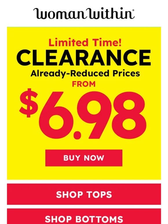 ❤️ Trust Us， You Can’t Miss These Prices! From $6.98 Clearance!