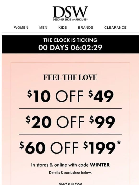 $10 OFF IS COMING TO AN END