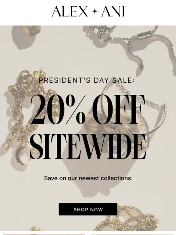 100+ New Arrivals = 20% OFF