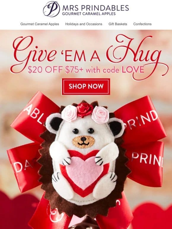 $20 Off Goodies Made to Melt Hearts