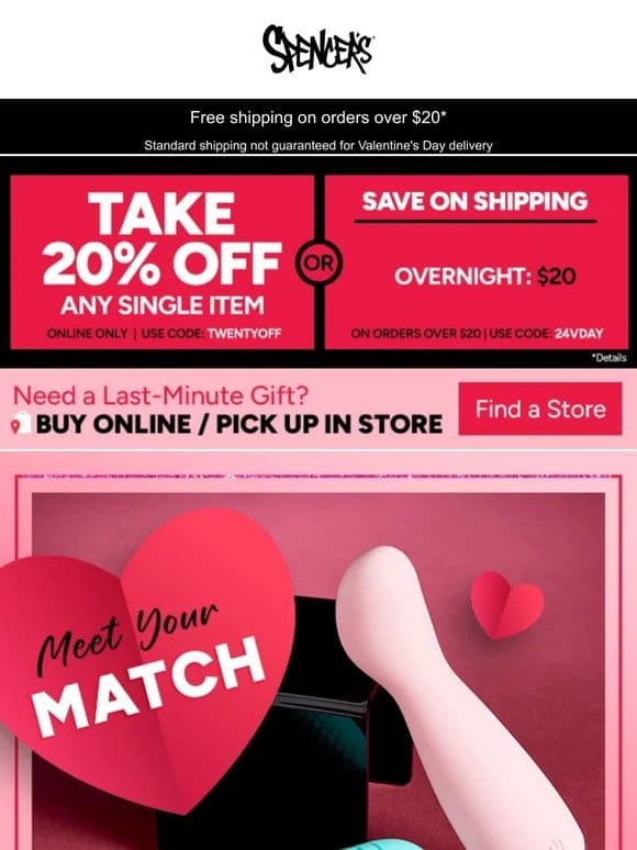 20% off a 100% sexy item!