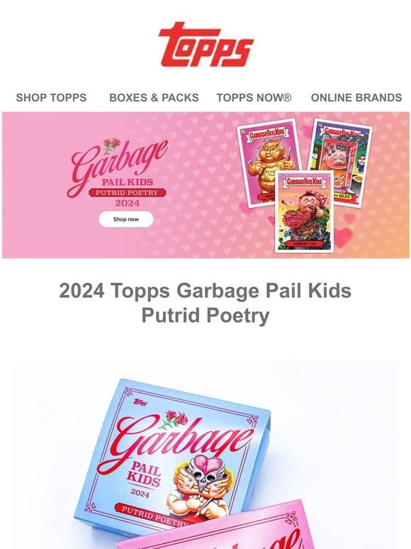 2024 Topps Garbage Pail Kids: Putrid Poetry is live!