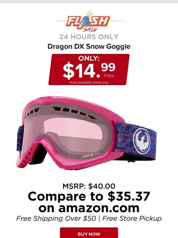 24 HOURS ONLY | DRAGON SNOW GOGGLE | FLASH SALE