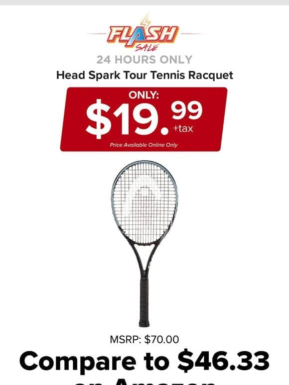24 HOURS ONLY | HEAD TENNIS RACQUET | FLASH SALE