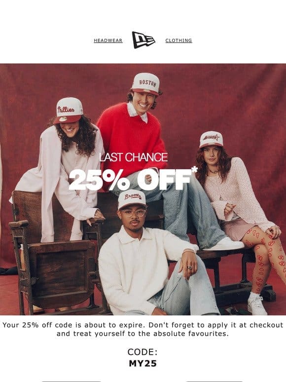 25% OFF – LAST CHANCE