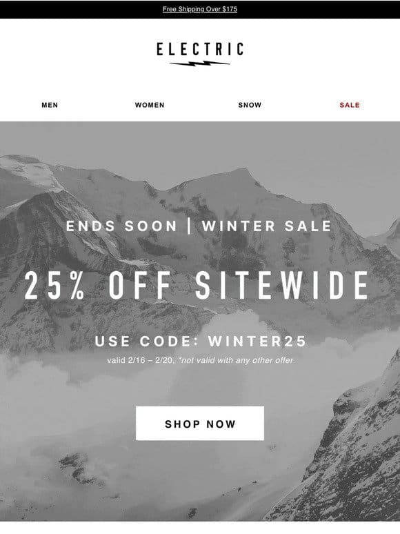 25% Off Sitewide | Ends Soon