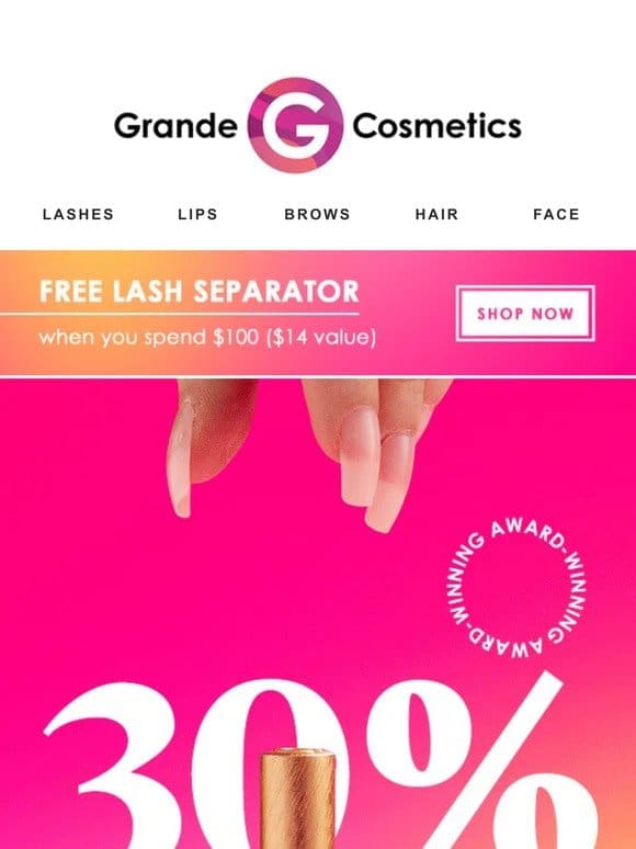 30% OFF JUMBO GRANDELASH-MD