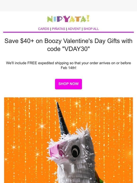 30% Off Valentine’s Day Gifts