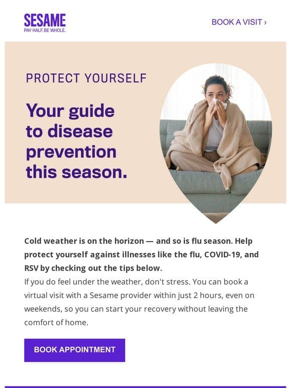 4 simple tips to stay ahead of cold & flu season