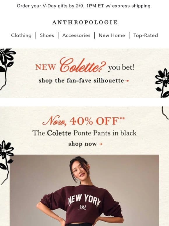 40% Off the Black Colette Ponte Pants? You bet!