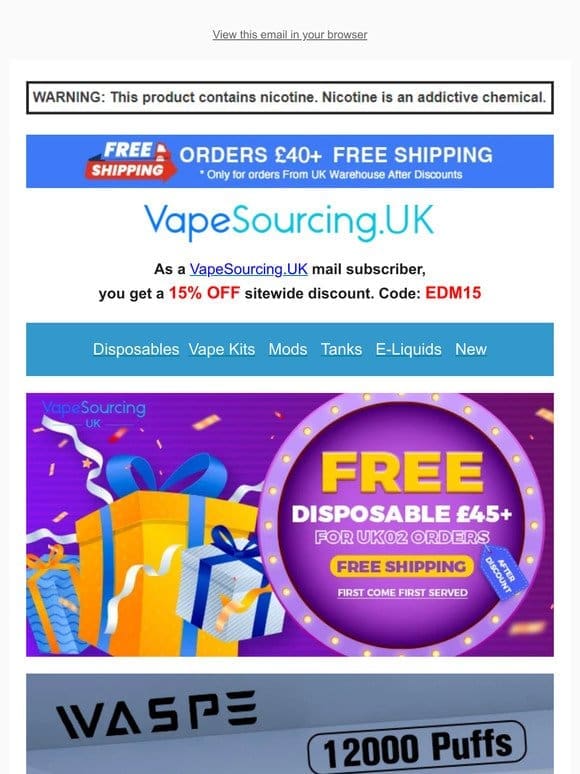 50% OFF Multibuy Vapes Only For You