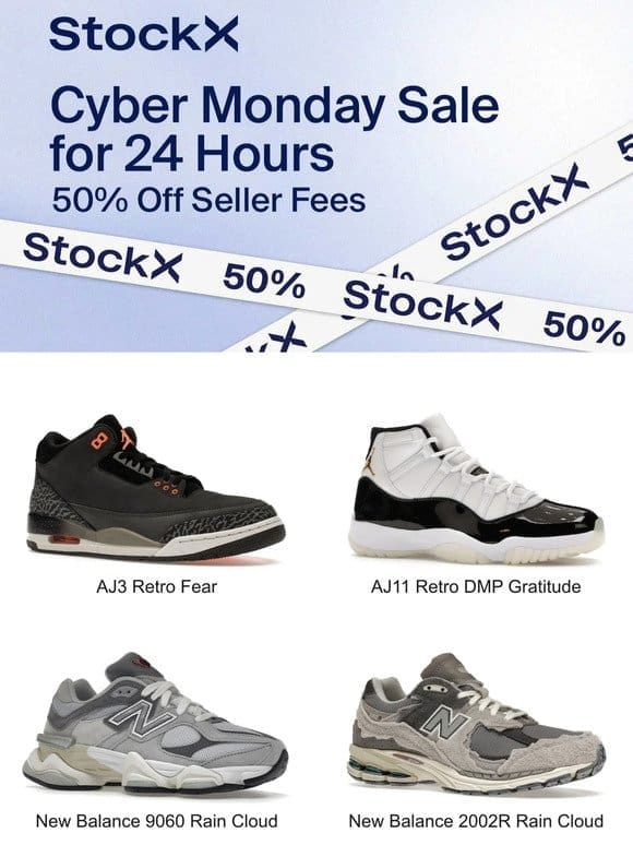 50% Off Seller Fees for 24 Hours