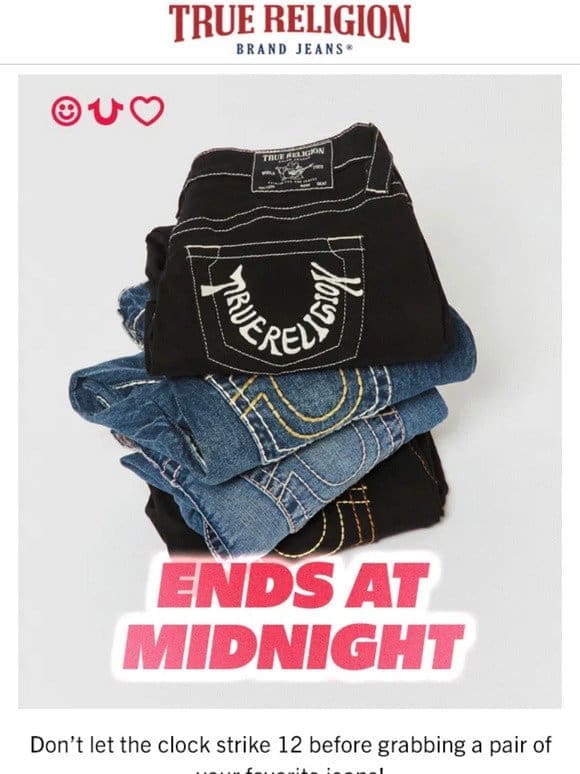 $59 Denim Ends At Midnight