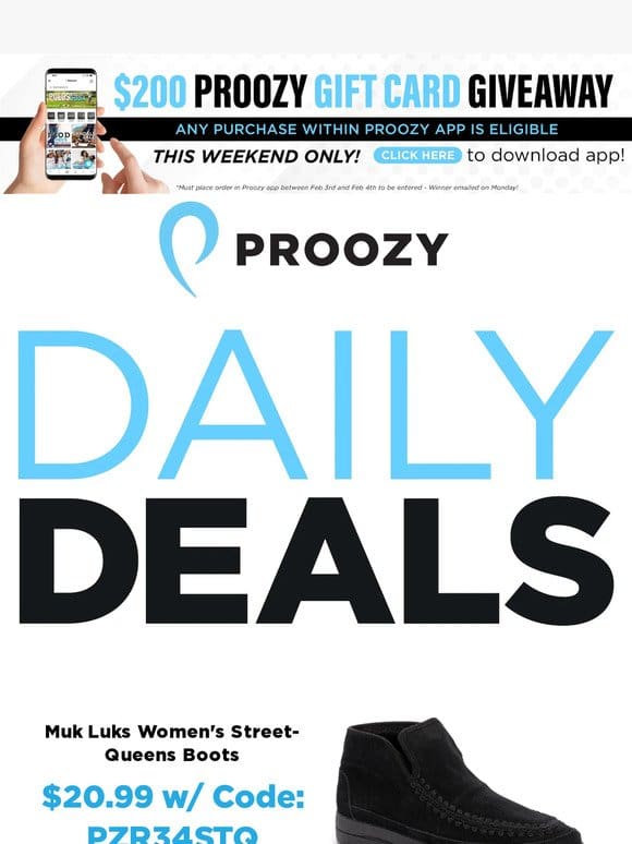 $7 Reebok Gaiter | $13 Hurley Outdoor Jacket | $20 IZOD Sport Zip & Much More!