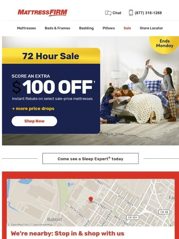 72 hours to shop: extra $100 off top brands