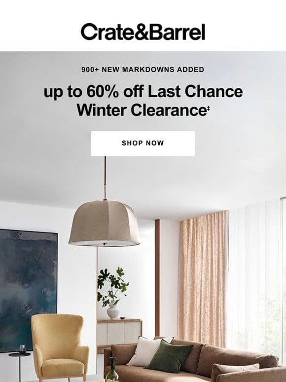 900+ NEW markdowns just landed!