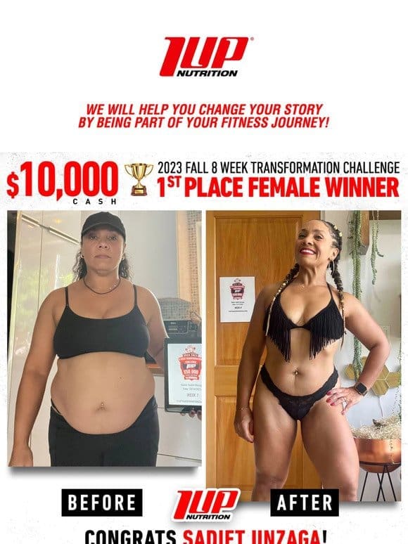 A Must See Transformation $10，000 Cash Winner