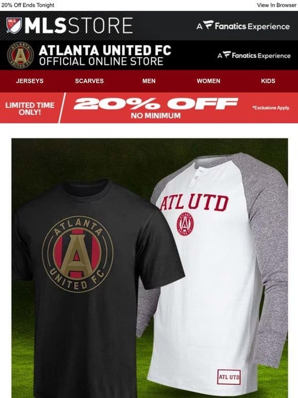 A Winning Combo: 20% Off Sale & Atlanta United FC Tees