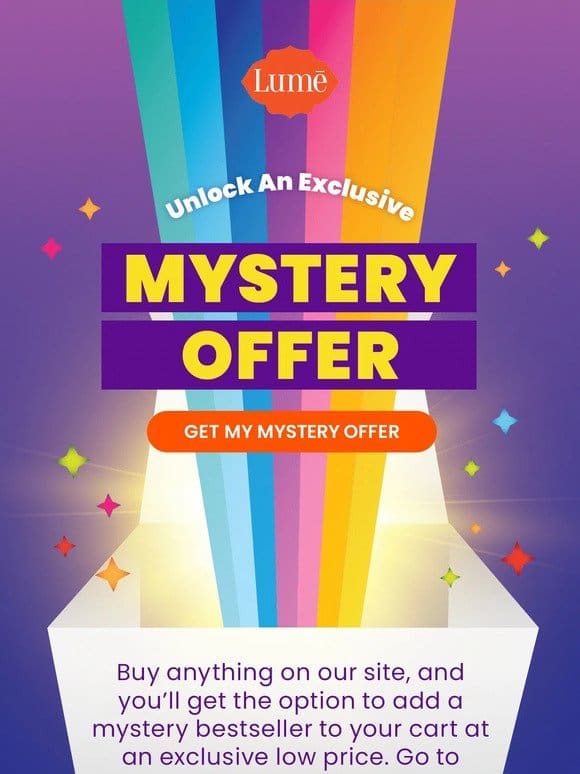 A new mystery offer is waiting  ✨