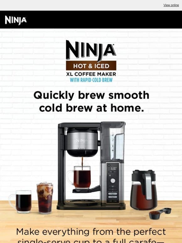 AVAILABLE NOW: Ninja’s newest coffee maker. ☕