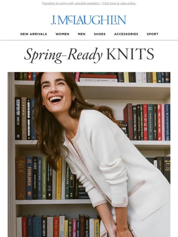 All New， All For You: Spring-Ready Knits