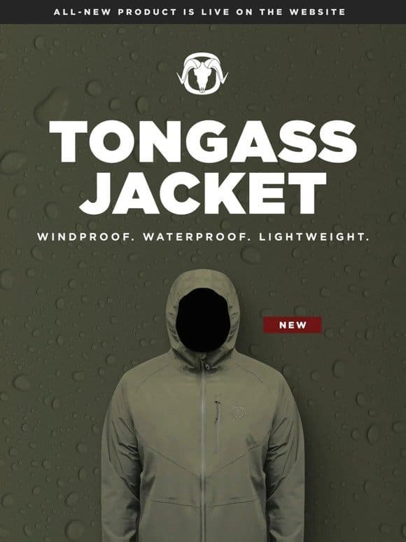 All-new TONGASS Rain Jacket