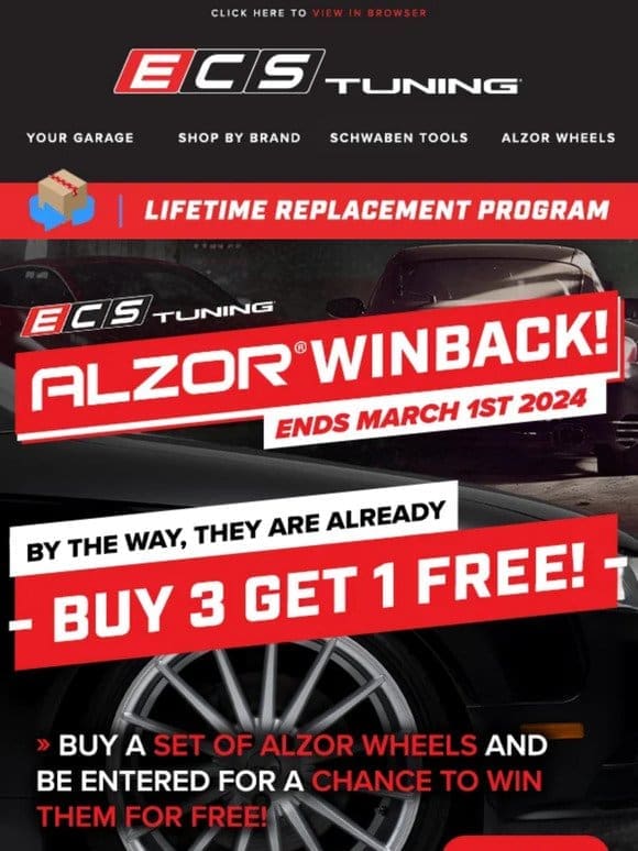 Alzor Wheel Winback! A Chance to Win a set of Wheels for Free!