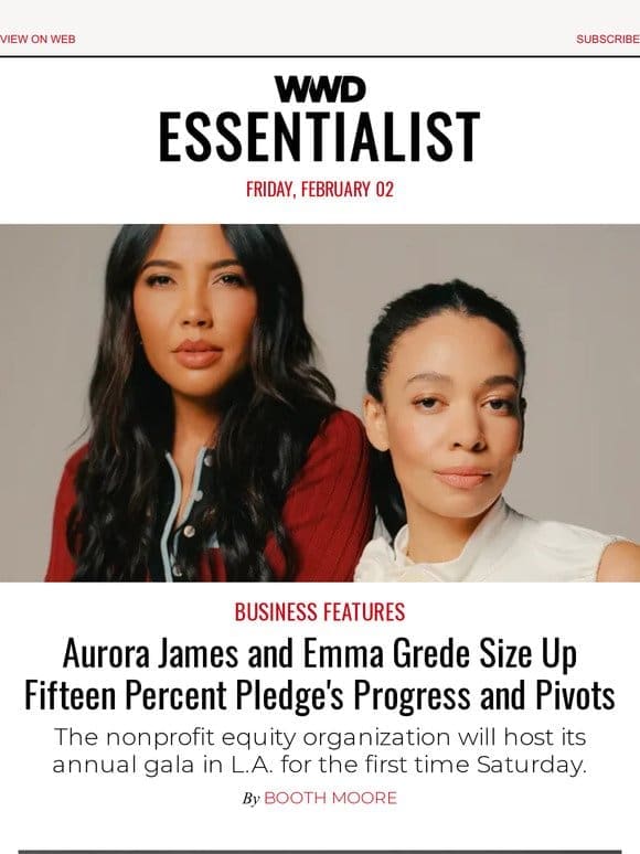 Aurora James and Emma Grede Size Up Fifteen Percent Pledge’s Progress and Pivots