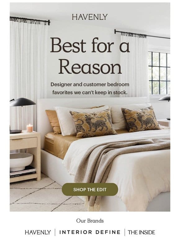 BEST SELLERS: Bedroom Edition