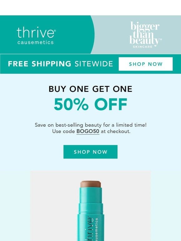 BOGO 50% Off On Best-Selling Beauty