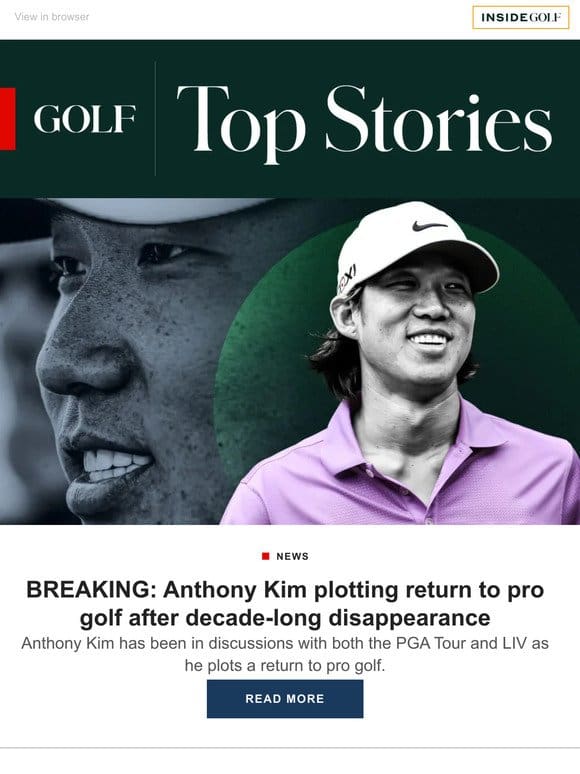 BREAKING: Anthony Kim plotting return to pro golf