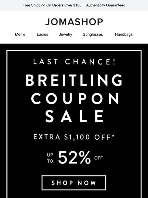 BREITLING COUPON SALE ENDS SOON (!!!)