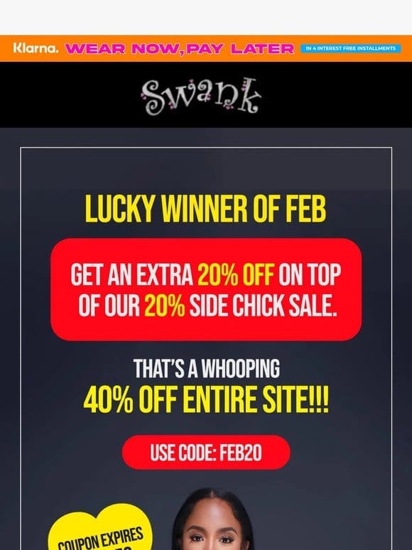 Babe， You Rock! Extra 20% OFF + Big Savings…