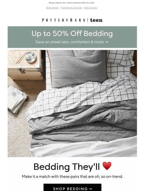 Bedding pairings they’ll ❤️