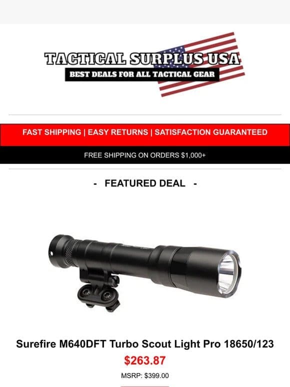 Best-Selling Surefire Light RESTOCKED