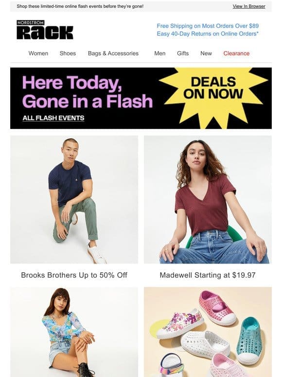 Brooks Brothers Up to 50% Off | Madewell Starting at $19.97 | Topshop Up to 65% Off | And More!