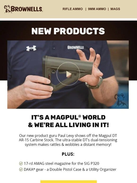 Brownells’ Paul Levy talks NEW Magpul products