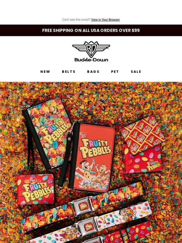 Buckle-Down Releases Fruity PEBBLES and Cocoa PEBBLES